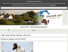 Tablet Screenshot of hauser-hof.de